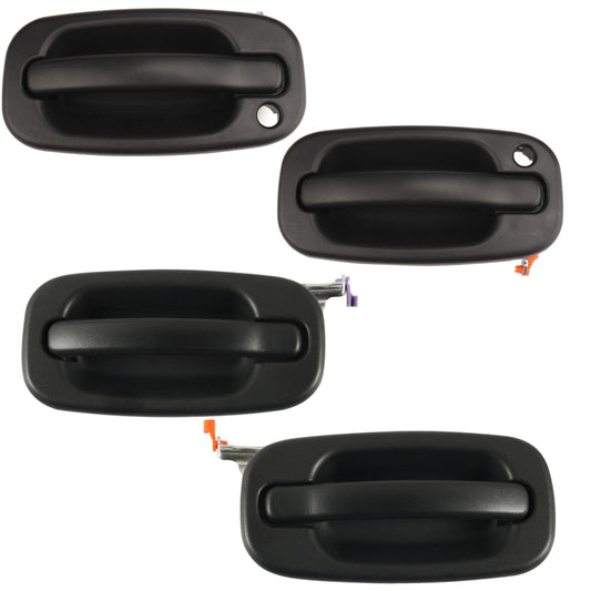 A6744 4 in 1 Car Outsdie Door Handle 15034985FL/15034986FR/15721571RL/15721572RR for Chevrolet / GMC, A6744