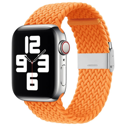 Nylon Braid One Buckle Replacement Watchband For Apple Watch Series, 7 45mm / 6&SE&5&4 44mm / 3&2&1 42mm