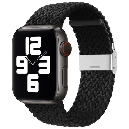 Nylon Braid One Buckle Replacement Watchband For Apple Watch Series, 7 45mm / 6&SE&5&4 44mm / 3&2&1 42mm