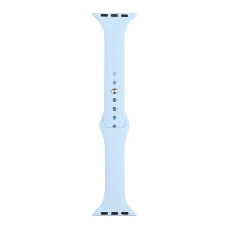 Slimming Silicone Replacement Watchband For Apple Watch Series, 7 45mm / 6&SE&5&4 44mm / 3&2&1 42mm, 7 41mm / 6&SE&5&4 40mm / 3&2&1 38mm