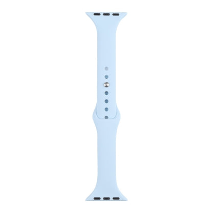 Slimming Silicone Replacement Watchband For Apple Watch Series, 7 41mm / 6&SE&5&4 40mm / 3&2&1 38mm, 7 45mm / 6&SE&5&4 44mm / 3&2&1 42mm