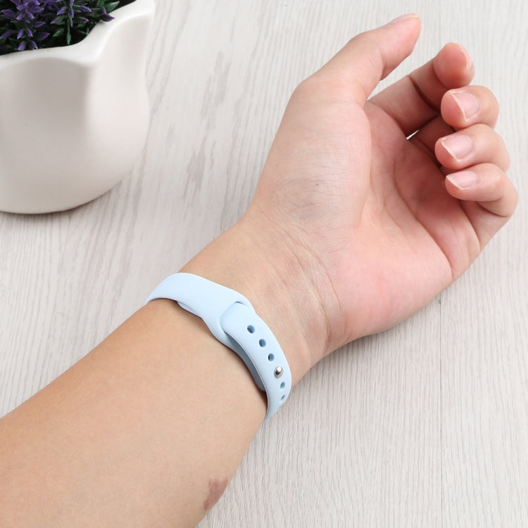 Slimming Silicone Replacement Watchband For Apple Watch Series, 7 41mm / 6&SE&5&4 40mm / 3&2&1 38mm, 7 45mm / 6&SE&5&4 44mm / 3&2&1 42mm