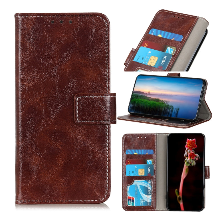 Retro Crazy Horse Texture Horizontal Flip Leather Phone Case, For OnePlus 9RT 5G, For Huawei nova 8i / Honor 50 Lite