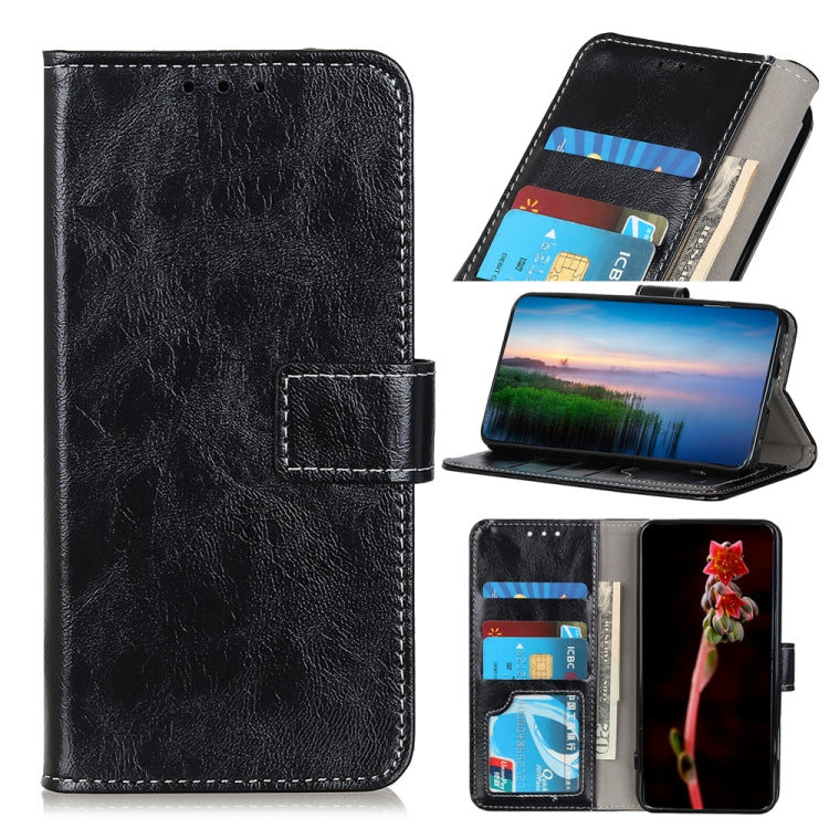 Retro Crazy Horse Texture Horizontal Flip Leather Phone Case, For OnePlus 9RT 5G, For Huawei nova 8i / Honor 50 Lite