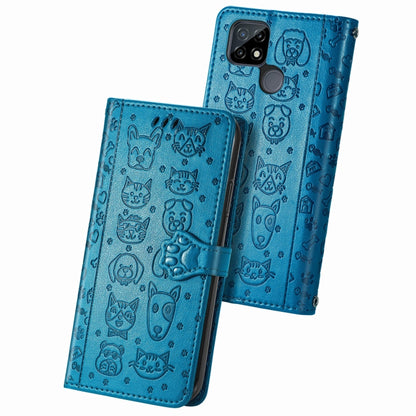 Cat and Dog Embossed Horizontal Flip Phone Leather Case with Holder & Card Slot & Wallet & Lanyard, For Doogee N40 Pro, For Infinix Zero 8, For OPPO Realme C21Y, For Vodafone Smart E11, For Wiko Power U30, For Xiaomi Mi 11T / 11T Pro                   ...