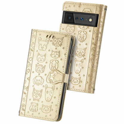 Cat and Dog Embossed Horizontal Flip Phone Leather Case with Holder & Card Slot & Wallet & Lanyard, For Doogee N40 Pro, For Infinix Zero 8, For OPPO Realme C21Y, For Vodafone Smart E11, For Wiko Power U30, For Xiaomi Mi 11T / 11T Pro                   ...