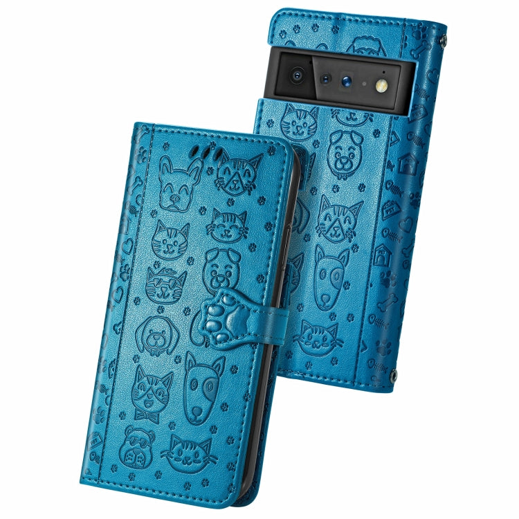 Cat and Dog Embossed Horizontal Flip Phone Leather Case with Holder & Card Slot & Wallet & Lanyard, For Doogee N40 Pro, For Infinix Zero 8, For OPPO Realme C21Y, For Vodafone Smart E11, For Wiko Power U30, For Xiaomi Mi 11T / 11T Pro                   ...