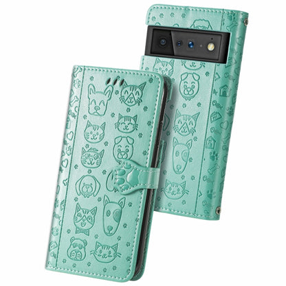 Cat and Dog Embossed Horizontal Flip Phone Leather Case with Holder & Card Slot & Wallet & Lanyard, For Doogee N40 Pro, For Infinix Zero 8, For OPPO Realme C21Y, For Vodafone Smart E11, For Wiko Power U30, For Xiaomi Mi 11T / 11T Pro                   ...