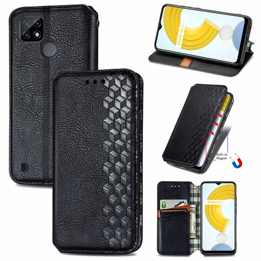 Cubic Grid Pressed Horizontal Flip Magnetic Leather Case with Holder & Card Slots & Wallet, For OPPO Realme C21Y, For Xiaomi Mi 11T / Mi 11T Pro, For Google Pixel 6, For Honor Play 5T Youth