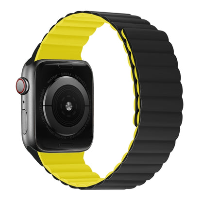 Silicone Magnetic Integrated Short Strap Watchband For Apple Watch Series, 7 41mm / 6&SE&5&4 40mm / 3&2&1 38mm, 7 45mm / 6&SE&5&4 44mm / 3&2&1 42mm