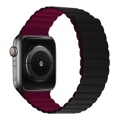 Silicone Magnetic Integrated Short Strap Watchband For Apple Watch Series, 7 41mm / 6&SE&5&4 40mm / 3&2&1 38mm, 7 45mm / 6&SE&5&4 44mm / 3&2&1 42mm