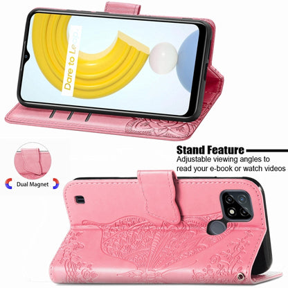 Butterfly Love Flowers Embossed Horizontal Flip Leather Case with Holder & Card Slots & Wallet & Lanyard, For DOOGEE N40 Pro, For Infinix Zero 8, For OPPO Realme C21Y, For Vodafone Smart E11, For Wiko Power U30, For Xiaomi Mi 11T / 11T Pro             ...