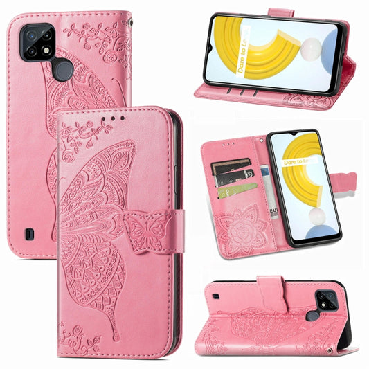 Butterfly Love Flowers Embossed Horizontal Flip Leather Case with Holder & Card Slots & Wallet & Lanyard, For OPPO Realme C21Y, For Xiaomi Mi 11T / 11T Pro, For Honor Play 5T Youth, For Google Pixel 6, For vivo Y72 5G
