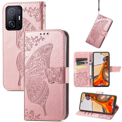 Butterfly Love Flowers Embossed Horizontal Flip Leather Case with Holder & Card Slots & Wallet & Lanyard, For DOOGEE N40 Pro, For Infinix Zero 8, For OPPO Realme C21Y, For Vodafone Smart E11, For Wiko Power U30, For Xiaomi Mi 11T / 11T Pro             ...