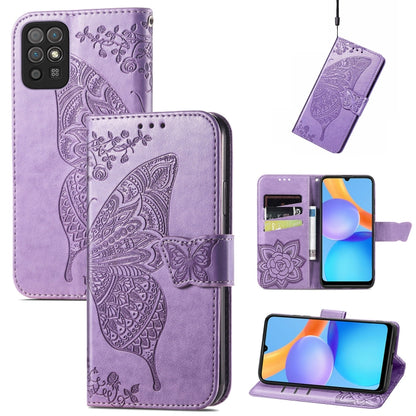 Butterfly Love Flowers Embossed Horizontal Flip Leather Case with Holder & Card Slots & Wallet & Lanyard, For DOOGEE N40 Pro, For Infinix Zero 8, For OPPO Realme C21Y, For Vodafone Smart E11, For Wiko Power U30, For Xiaomi Mi 11T / 11T Pro             ...