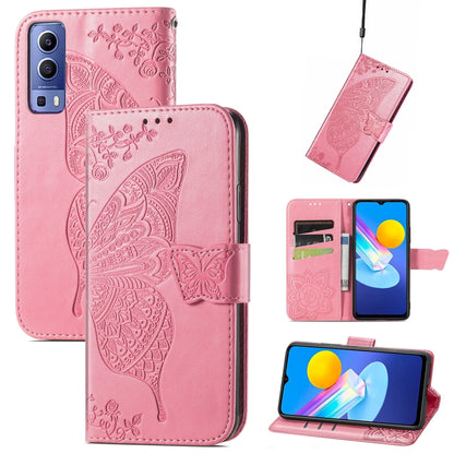Butterfly Love Flowers Embossed Horizontal Flip Leather Case with Holder & Card Slots & Wallet & Lanyard, For DOOGEE N40 Pro, For Infinix Zero 8, For OPPO Realme C21Y, For Vodafone Smart E11, For Wiko Power U30, For Xiaomi Mi 11T / 11T Pro             ...