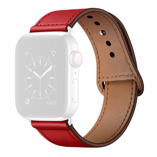 Leather Replacement Watchband For Apple Watch Series, 7 45mm / 6&SE&5&4 44mm / 3&2&1 42mm, 7 41mm / 6&SE&5&4 40mm / 3&2&1 38mm