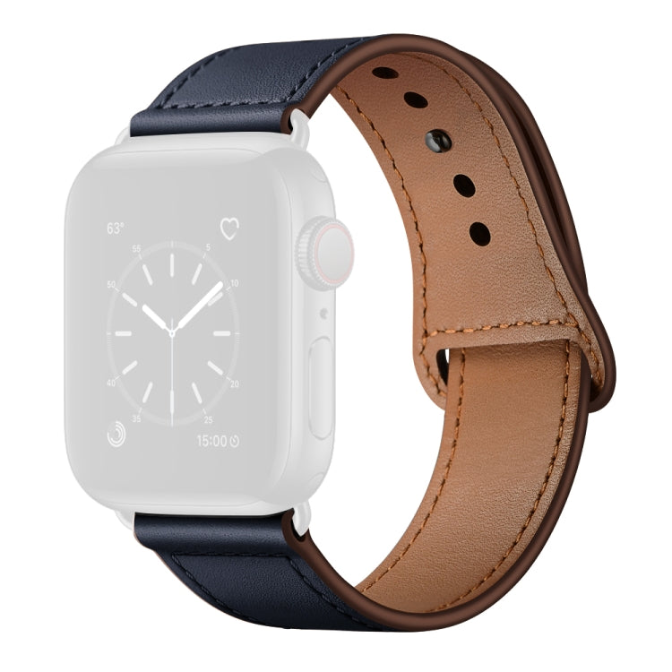 Leather Replacement Watchband For Apple Watch Series, 7 45mm / 6&SE&5&4 44mm / 3&2&1 42mm, 7 41mm / 6&SE&5&4 40mm / 3&2&1 38mm