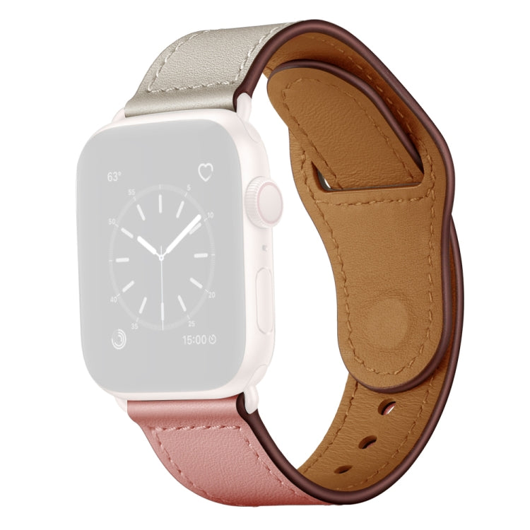 Leather Replacement Watchband For Apple Watch Series, 7 45mm / 6&SE&5&4 44mm / 3&2&1 42mm, 7 41mm / 6&SE&5&4 40mm / 3&2&1 38mm