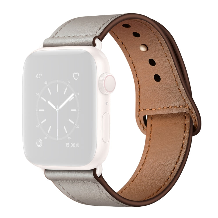 Leather Replacement Watchband For Apple Watch Series, 7 45mm / 6&SE&5&4 44mm / 3&2&1 42mm, 7 41mm / 6&SE&5&4 40mm / 3&2&1 38mm