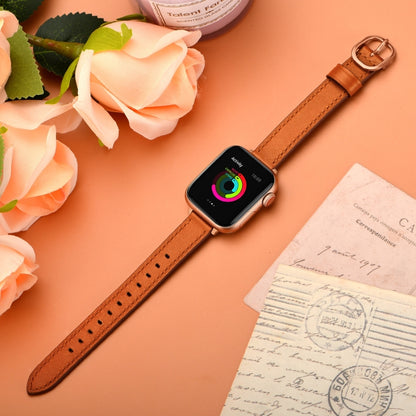 14mm Leather Strap Watchband For Apple Watch Series, 7 41mm / 6&SE&5&4 40mm / 3&2&1 38mm, 7 45mm / 6&SE&5&4 44mm / 3&2&1 42mm
