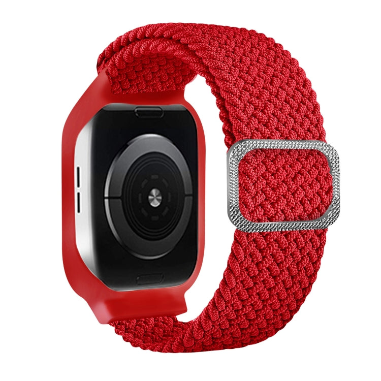 TPU-Rahmen-Schnallen-Geflecht integriertes Ersatz-Armband für Apple Watch Series, 6 & SE & 5 & 4 40mm / 3 & 2 & 1 38mm, 6 & SE & 5 & 4 44mm / 3 & 2 & 1 42mm