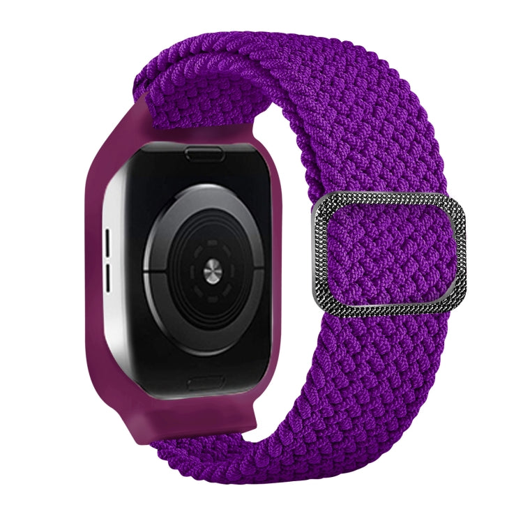 TPU-Rahmen-Schnallen-Geflecht integriertes Ersatz-Armband für Apple Watch Series, 6 & SE & 5 & 4 40mm / 3 & 2 & 1 38mm, 6 & SE & 5 & 4 44mm / 3 & 2 & 1 42mm