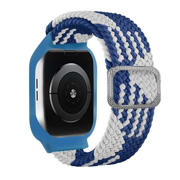 TPU-Rahmen-Schnallen-Geflecht integriertes Ersatz-Armband für Apple Watch Series, 6 & SE & 5 & 4 40mm / 3 & 2 & 1 38mm, 6 & SE & 5 & 4 44mm / 3 & 2 & 1 42mm