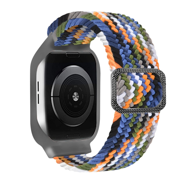 TPU-Rahmen-Schnallen-Geflecht integriertes Ersatz-Armband für Apple Watch Series, 6 & SE & 5 & 4 40mm / 3 & 2 & 1 38mm, 6 & SE & 5 & 4 44mm / 3 & 2 & 1 42mm