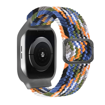 TPU-Rahmen-Schnallen-Geflecht integriertes Ersatz-Armband für Apple Watch Series, 6 & SE & 5 & 4 40mm / 3 & 2 & 1 38mm, 6 & SE & 5 & 4 44mm / 3 & 2 & 1 42mm