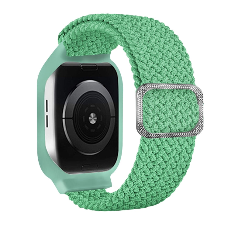 TPU-Rahmen-Schnallen-Geflecht integriertes Ersatz-Armband für Apple Watch Series, 6 & SE & 5 & 4 40mm / 3 & 2 & 1 38mm, 6 & SE & 5 & 4 44mm / 3 & 2 & 1 42mm