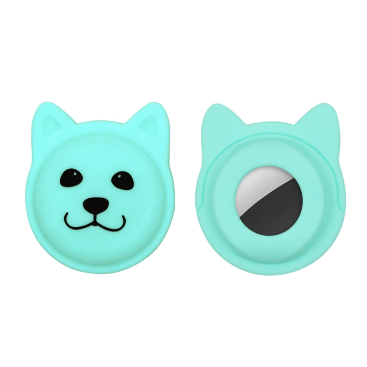 Cute Cartoon Pet Collar Anti-lost Tracker Silicone Case For AirTag, Serious Face, Naughty Smiley, Hanhan Smile, Naughty Smile