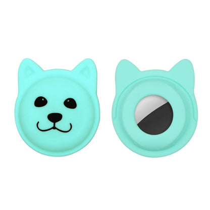 Cute Cartoon Pet Collar Anti-lost Tracker Silicone Case For AirTag, Serious Face, Naughty Smiley, Hanhan Smile, Naughty Smile