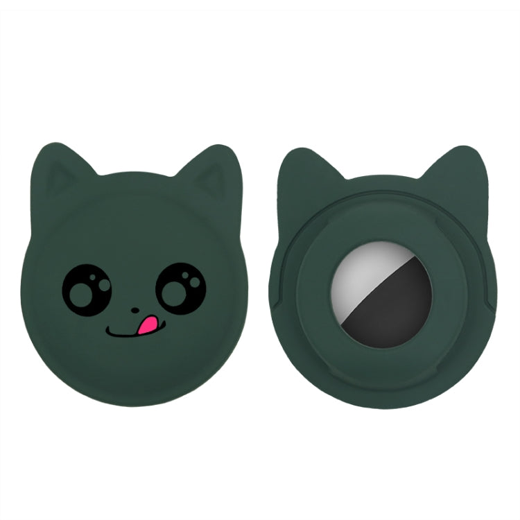 Cute Cartoon Pet Collar Anti-lost Tracker Silicone Case For AirTag, Serious Face, Naughty Smiley, Hanhan Smile, Naughty Smile