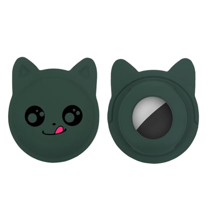 Cute Cartoon Pet Collar Anti-lost Tracker Silicone Case For AirTag, Serious Face, Naughty Smiley, Hanhan Smile, Naughty Smile