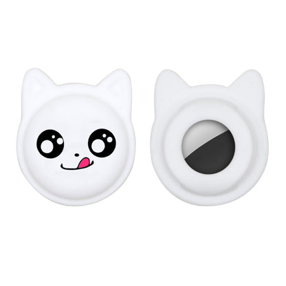 Cute Cartoon Pet Collar Anti-lost Tracker Silicone Case For AirTag, Serious Face, Naughty Smiley, Hanhan Smile, Naughty Smile