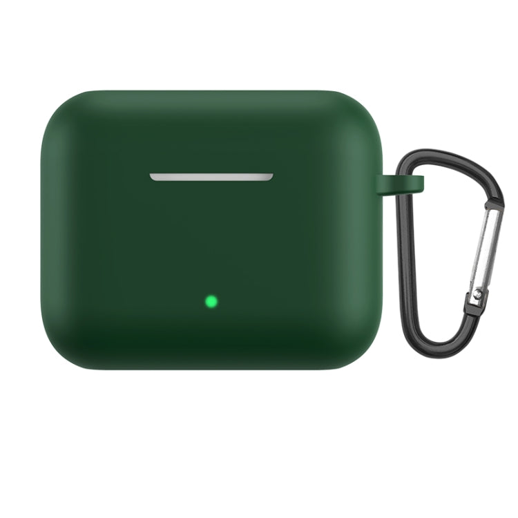 Solid Color Silicone Earphone Protective Case with Hook For Honor Earbuds X2
