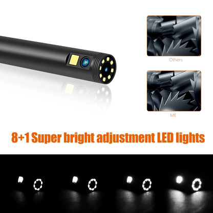F300 8mm IP68 Watweproof HD Dual Cameras Digital Endoscope, 2m Hard Cable, 5m Hard Cable, 10m Hard Cable