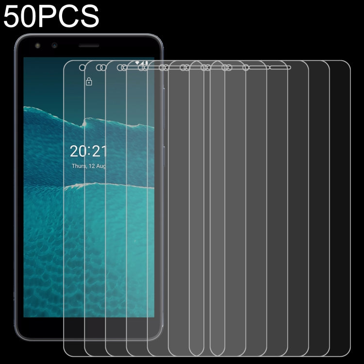 50 PCS 0.26mm 9H 2.5D Tempered Glass Film, For Sony Xperia Pro-I (50 PCS), For Honor X30 Max (50 PCS), For TCL 20 R 5G / 20Y (50 PCS), For Tecno Spark 7 (50 PCS), For Tecno Spark 7 Pro (50 PCS), For Nokia C1 2nd Edition (50 PCS)