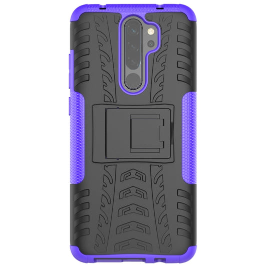 Tire Texture Shockproof TPU+PC Protective Case with Holder, For OPPO Realme 5 Pro, For OPPO Realme 5, For OPPO Realme X, For OPPO Realme 3, For OPPO Realme C2, For OPPO Reno2, For OPPO Realme 3 Pro, For Xiaomi Redmi Note 8 Pro, For Xiaomi Redmi Note 8 ...
