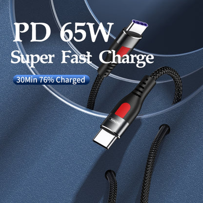 REMAX RC-195 Lesu Series PD 65W USB-C / Type-C to USB-C / Type-C Fast Charging Data Cable, Cable Length: 1m