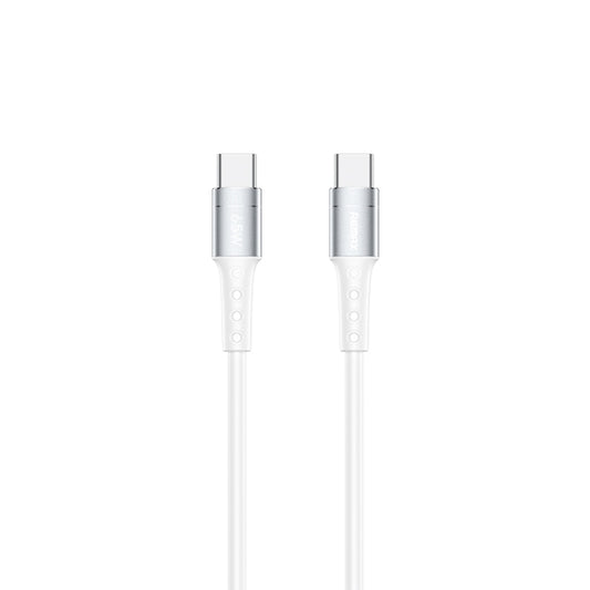 كابل شحن ونقل بيانات سريع من سلسلة REMAX RC-198C-C Chaining II بقدرة 65 واط، من نوع USB-C / Type-C إلى USB-C / Type-C، طول الكابل: 1 متر، RC-198C-C