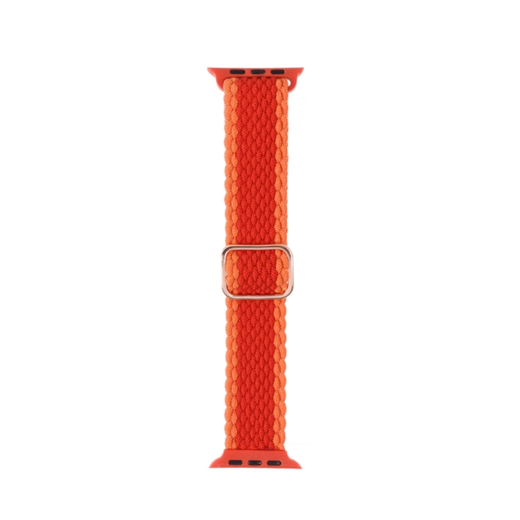 Adjustable Striped Woven Nylon Strap Watchband For Apple Watch Series, 7 41mm / 6&SE&5&4 40mm / 3&2&1 38mm, 7 45mm / 6&SE&5&4 44mm / 3&2&1 42mm