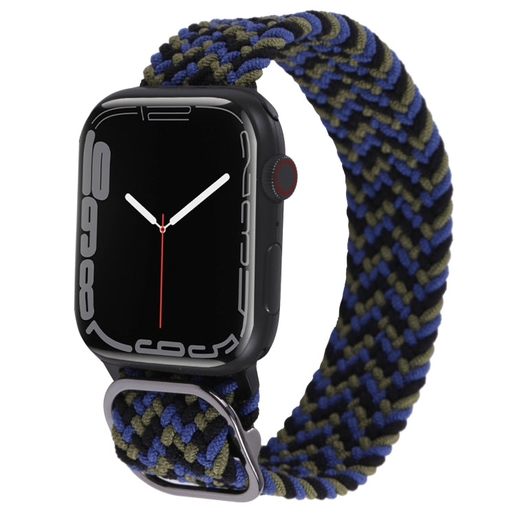 Nylon Braid Strap Watchband For Apple Watch Series, 7 41mm / 6&SE&5&4 40mm / 3&2&1 38mm