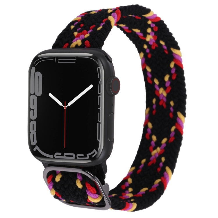 Nylon Braid Strap Watchband For Apple Watch Series, 7 41mm / 6&SE&5&4 40mm / 3&2&1 38mm