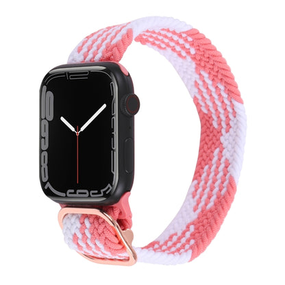 Nylon Braid Strap Watchband For Apple Watch Series, 7 41mm / 6&SE&5&4 40mm / 3&2&1 38mm
