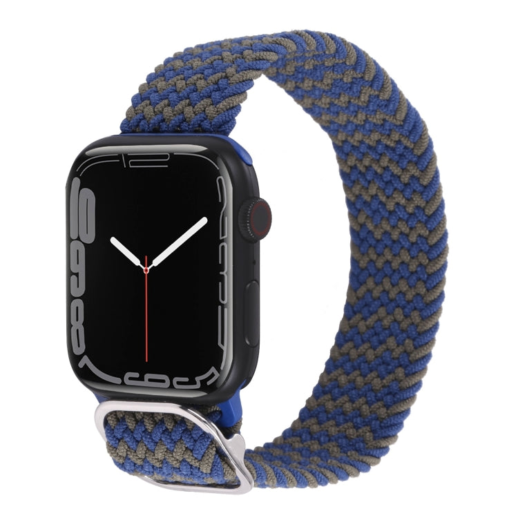 Nylon Braid Strap Watchband For Apple Watch Series, 7 41mm / 6&SE&5&4 40mm / 3&2&1 38mm