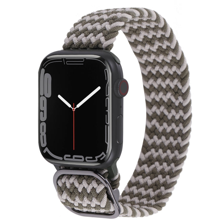 Nylon Braid Strap Watchband For Apple Watch Series, 7 41mm / 6&SE&5&4 40mm / 3&2&1 38mm