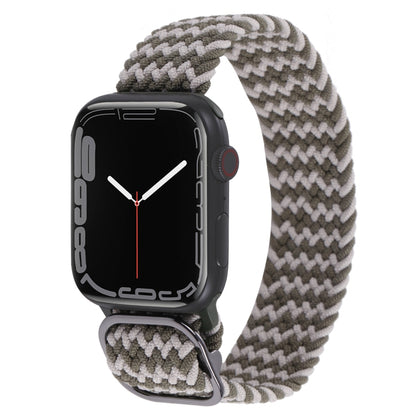 Nylon Braid Strap Watchband For Apple Watch Series, 7 41mm / 6&SE&5&4 40mm / 3&2&1 38mm