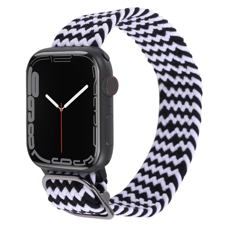 Nylon Braid Strap Watchband For Apple Watch Series, 7 41mm / 6&SE&5&4 40mm / 3&2&1 38mm